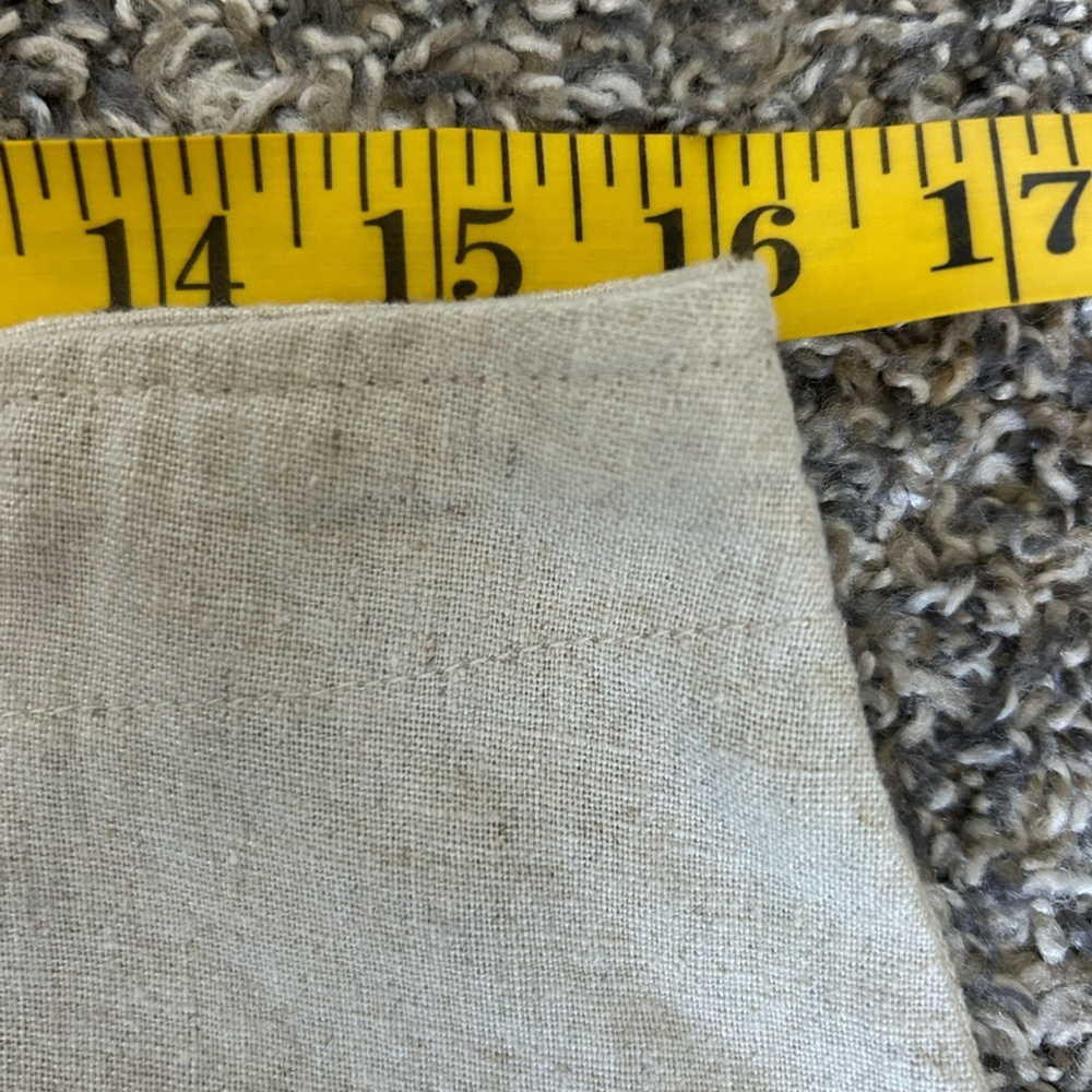 Wrapper Linen Blend Natural Color Mini Skirt with Drawstring size 9 - Picture 3 of 7